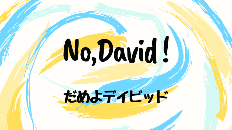 No, David! (邦題：だめよデイビッド)